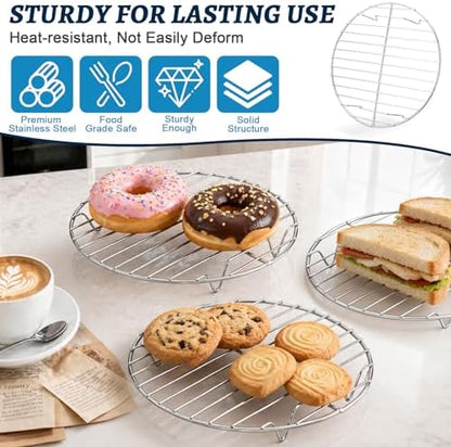 P&P CHEF Round Cooking Rack, Cooling Rack - Image 4