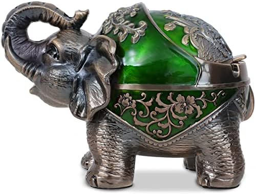 Stand Elephant Ash Tray Vintage Metal Ashtray by Gusnilo