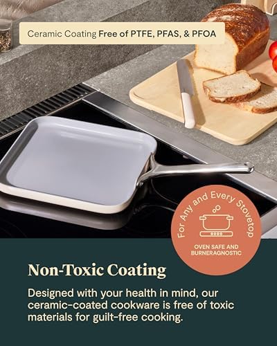 Caraway 11" Non-Stick Square Griddle Pan - Image 4