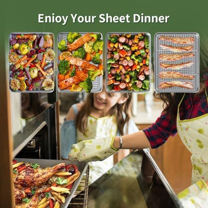 Baking Sheet with Cooling Wire Rack Set - Image 6