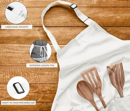 Utopia Kitchen Bib Aprons 10 Pack Adjustable - Image 4