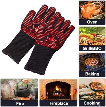 BBQ Gloves, 1472°F Extreme Heat Resistant Grill Gloves, Non-Slip Food Grade - Image 6