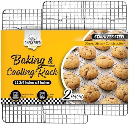 Checkered Chef Cooling Racks for Cooking and Baking by CheckeredChef