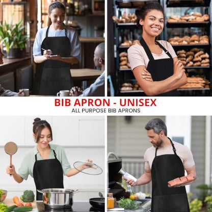 Utopia Kitchen Bib Aprons 2 Pack Adjustable - Image 5