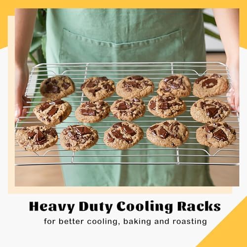 P&P CHEF 15.3" x 11.25" Cooling Baking Wire Racks Pack of 2 - Image 5
