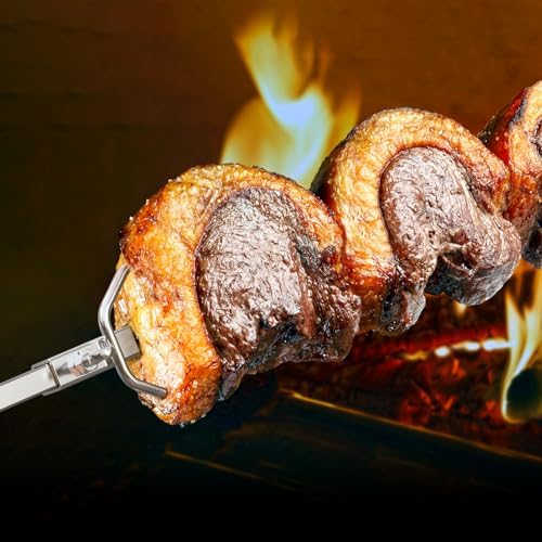 onlyfire 6104 Chromed Heavy Duty BBQ Rotisserie Meat Fork - Image 6