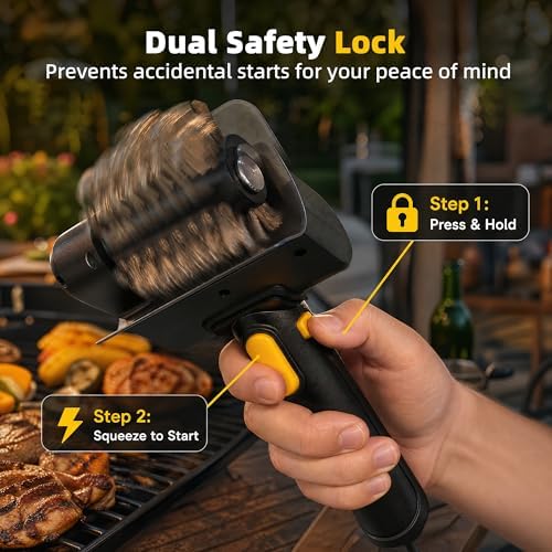 Electric Grill Brush for Outdoor Grill, 800 RPM Electric Grill Cleaner - Image 4