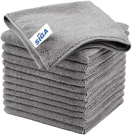 MR.SIGA Microfiber Cleaning Cloths, Streak Free Microfiber Towels, 12 Pack by MRSIGA