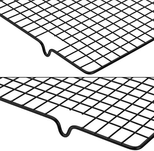 Tebery 4 Pack Black Heavy-Duty Wire Cooking Rack Baking Racks, Nonstick Baking - Image 3