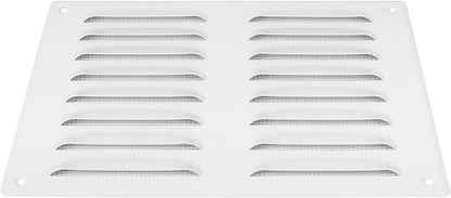 Repa Market 10" x 7.5" Inch (Outer Dimensions) White Air Vent Cover - Steel Return Air Grilles - for Ceiling and Sidewall - HVAC - with Protection Screen (10.23'' x 7.48'' Inch)