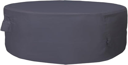 Round Patio Furniture Cover, Heavy Duty and Waterproof for Outdoor Furniture covers, Round outdoor table cover, Patio table cover 84"DIA x 31"H Black
