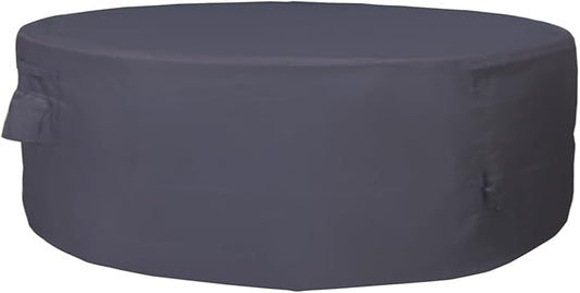 Round Patio Furniture Cover, Heavy Duty and Waterproof for Outdoor Furniture covers, Round outdoor table cover, Patio table cover 84"DIA x 31"H Black