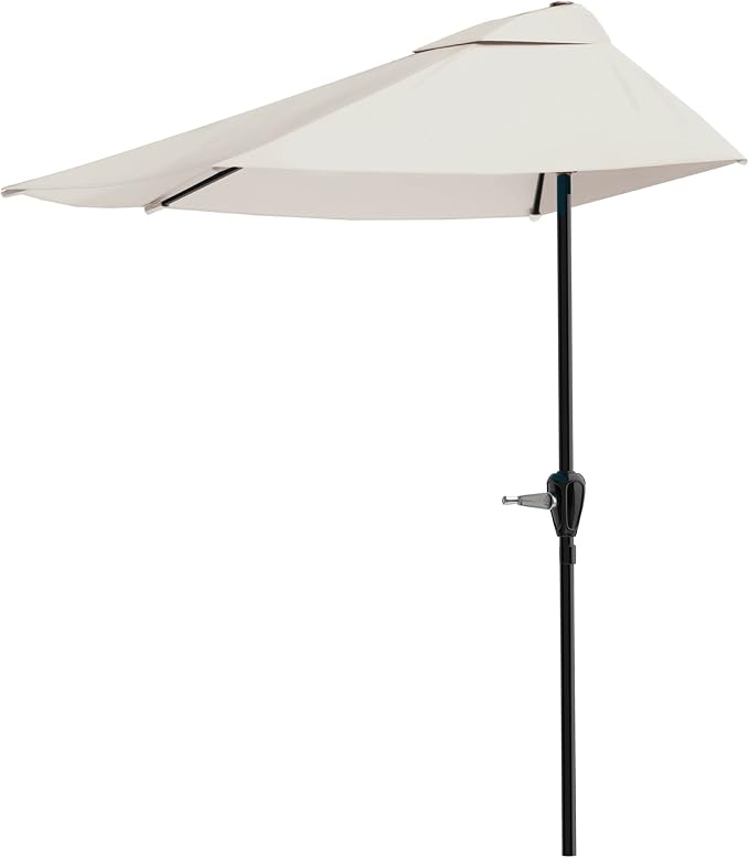 Pure Garden Half Umbrella Outdoor Patio Shade by PureGarden