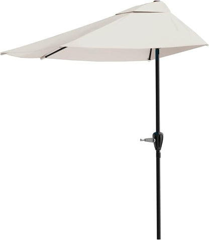 Pure Garden Half Umbrella Outdoor Patio Shade by PureGarden