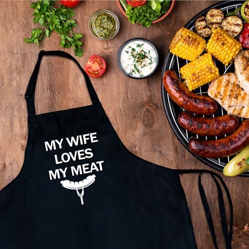 Funny Aprons For Men, Father's Fathers Day Kitchen Gifts For Dad Father Daddy - Image 4