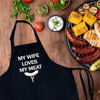 Funny Aprons For Men, Father's Fathers Day Kitchen Gifts For Dad Father Daddy - Image 4