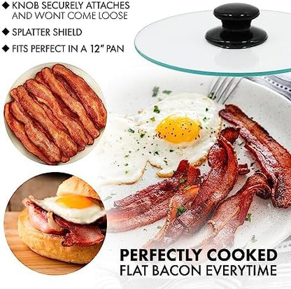 Northwest Enterprises Bacon Press, Round Tempered Glass Bacon Press and - Image 6