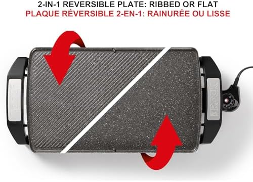 Starfrit The Rock Electric Grill & Griddle, Reversible - Image 3