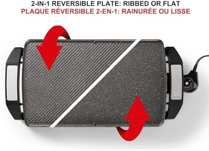 Starfrit The Rock Electric Grill & Griddle, Reversible - Image 3