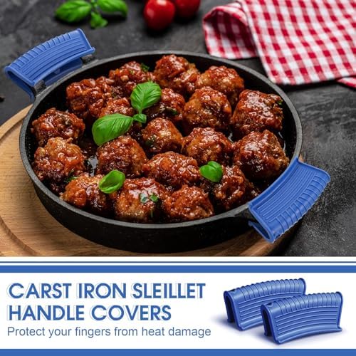 Patelai 4 Pack Silicone Pot Handle Holders Heat Resistant - Image 3