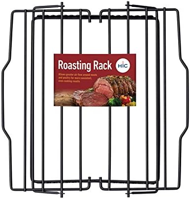 HIC Kitchen Roasting Adjustable Baking Rack, Nonstick-Coated Steel, Adjusts to by HIC