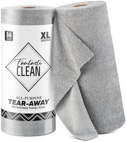 Fantasticlean Microfiber Cleaning Cloth Roll by Fantasticlean