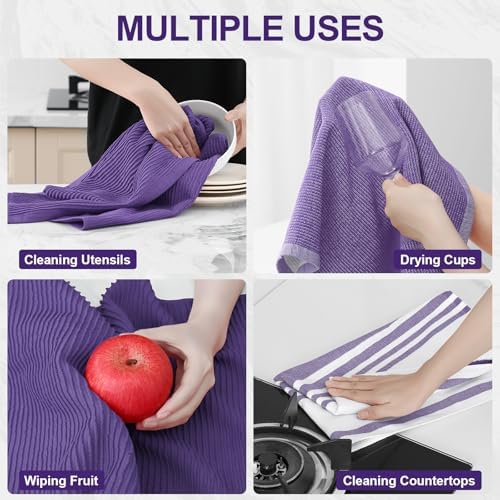 Homaxy Cotton 380 GSM Premium Kitchen Towels, 3 Pack - Image 4