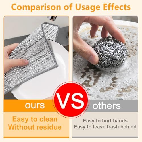 Non-Scratch, Quick-Drying, Odor-resistant wire dish rag - Image 4