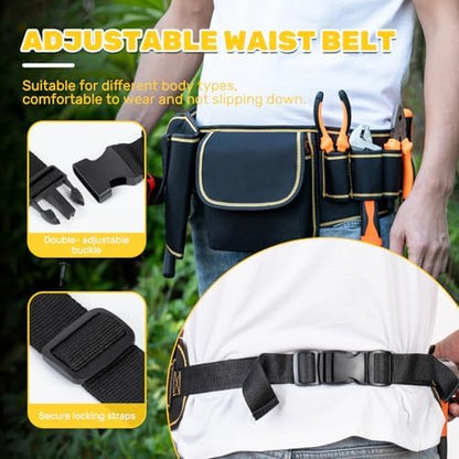 Tool Belt for Men – 7-Pocket Construction Electrician Tool Belt - Image 5