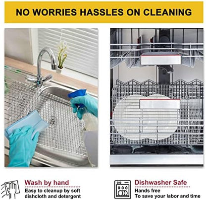 P&P CHEF 8.75 Inch Stainless Steel Cooling Baking Rack Set of 2 - Image 7