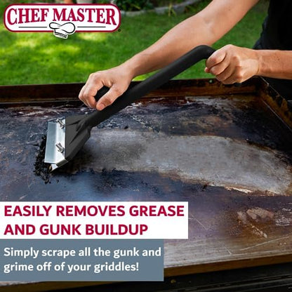 Chef Master Griddle Scraper & Flat Top Grill Cleaner - Image 2