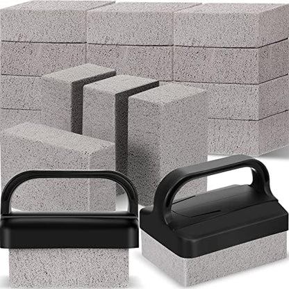Kacctyen 16 Pcs Pumice Stones Scrubbing Grill Griddle Cleaning Brick Block by Kacctyen