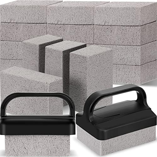 Kacctyen 16 Pcs Pumice Stones Scrubbing Grill Griddle Cleaning Brick Block by Kacctyen