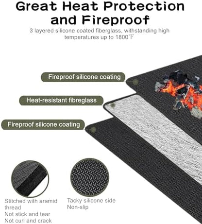 Falezern 90 X 48 in Extra Large Under Grill Mat - Image 3