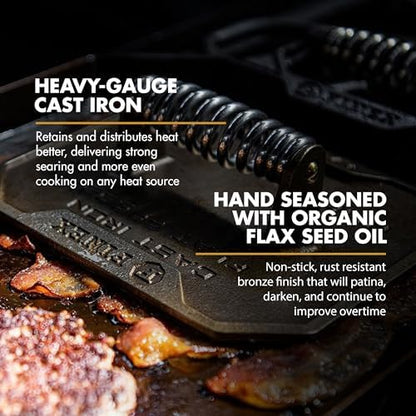 FINEX 8-Inch Cast Iron Flat Press, Pre-Seasoned, Fits FINEX Skillets - Image 3