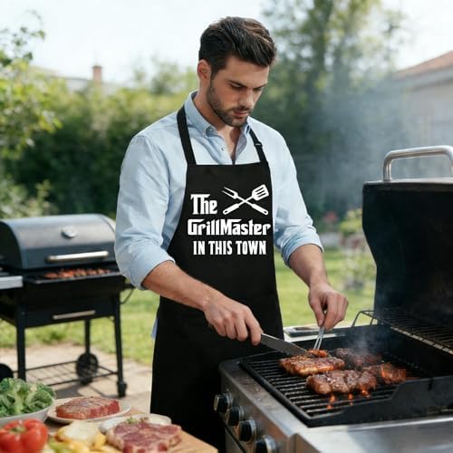 Funny Cooking Aprons for Cooking, Husband Wife Couple Gifts, Grilling Kitchen - Image 5