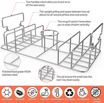 Beercan Chicken Roaster & Rib Rack - Image 3