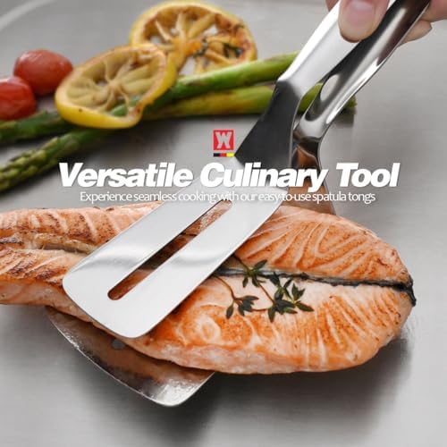 3 - in - 1 Food Grade Large Stainless Steel Spatula Tongs - Image 2