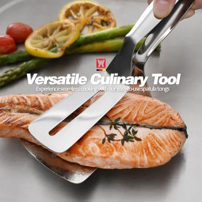 3 - in - 1 Food Grade Large Stainless Steel Spatula Tongs - Image 2