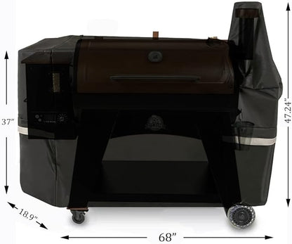 Grill Cover for Pit Boss Austin XL/Rancher XL 1000S, 1000SC, 1000SQ, 1000SC2, 1100 Pro, 1000/1100/1150/1500 Series, Z Grill 1000 Series Wood Pellet Smoker Grills, 600D Heavy Duty Waterproof BBQ Cover