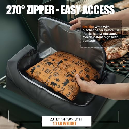 BBQ Blanket for Resting Meat, 270° Open, Leakproof Meat Resting Bag - Image 3