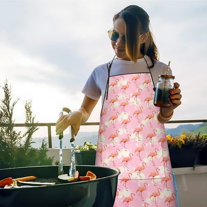 Flamingo Kitchen Cooking Apron - Image 2