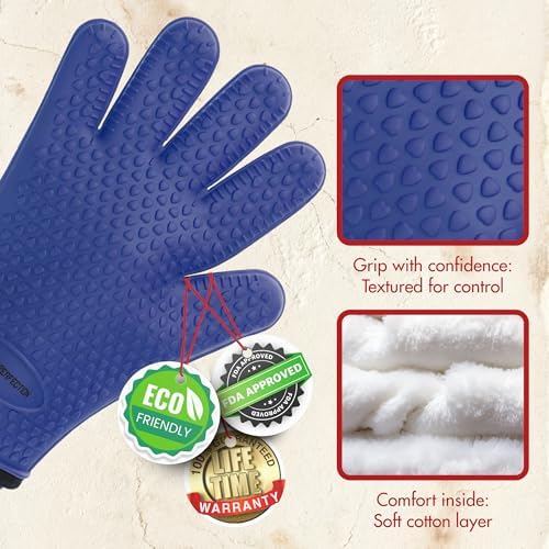 KITCHEN PERFECTION XL Silicone Griddle Gloves - Image 3
