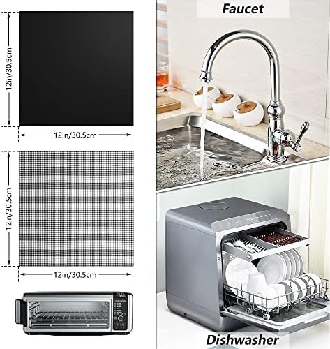 for Ninja Foodi Reusable Air Fryer Liners 12x12inch Non-Stick，Bottom of Toaster - Image 2