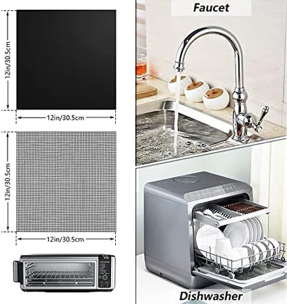 for Ninja Foodi Reusable Air Fryer Liners 12x12inch Non-Stick，Bottom of Toaster - Image 2
