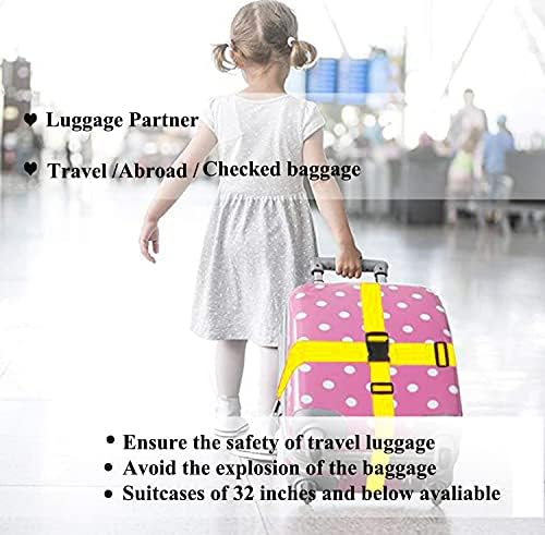 2 Pack Suitcase Belts, Adjustable Luggage Straps, Bright Colors Travel Packing - Image 6