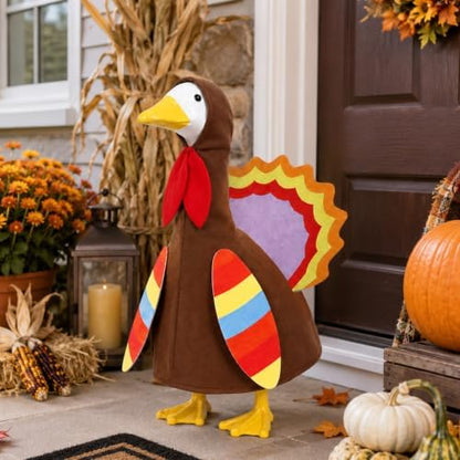 Porch Goose Outfits for 23" Lawn Goose Statue, Spring Summer Fall Winter Porch - Image 4