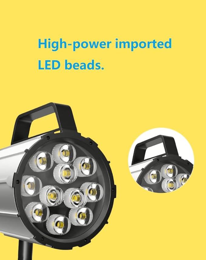 12W 110V-220V, IP67,Adjustable Multipurpose Worklight,LED Work Light for Lathe, CNC Milling Machine, Drilling Machine, Aluminum Alloy, Short Arm (12)