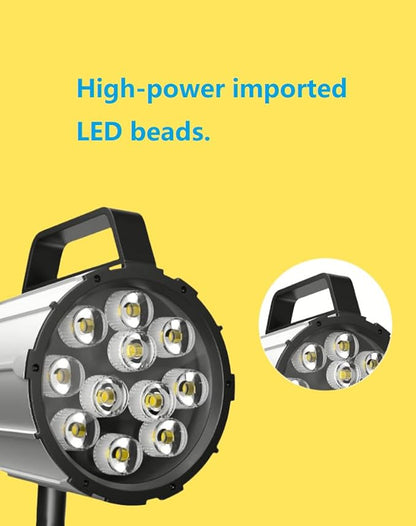 12W 110V-220V, IP67,Adjustable Multipurpose Worklight,LED Work Light for Lathe, CNC Milling Machine, Drilling Machine, Aluminum Alloy, Short Arm (12)