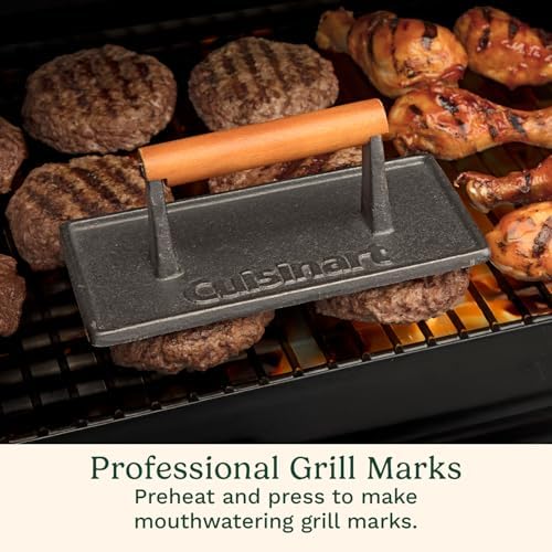 Cuisinart Burger Press with Wooden Handle, Cast Iron - Image 4